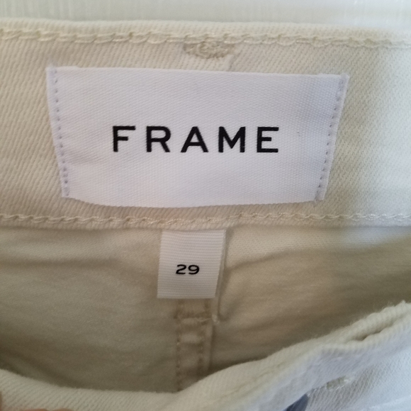 NEW Frame Ivory Ali High Rise Cigarette Jeans Mosaic - Picture 3 of 5